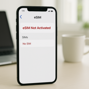 eSIM not working during activation error 